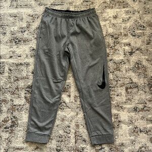 Nike Gray Sweatpants with Black Swoosh